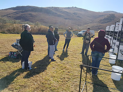 Corporate group between rounds at Muldersdrift